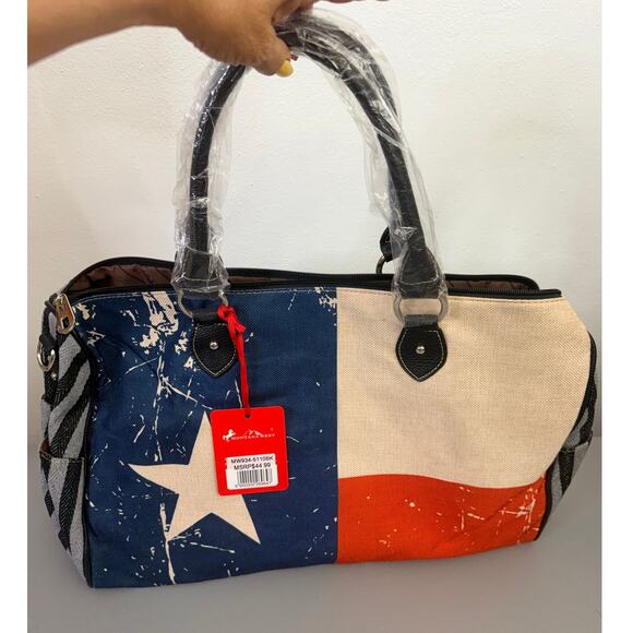 Montana West Texas Flag Canvas Tote Bag – Southern Barrels  Montana West Texas Flag Canvas Weekender Travel Tote Bag NWT